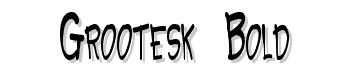 Grootesk-Bold font